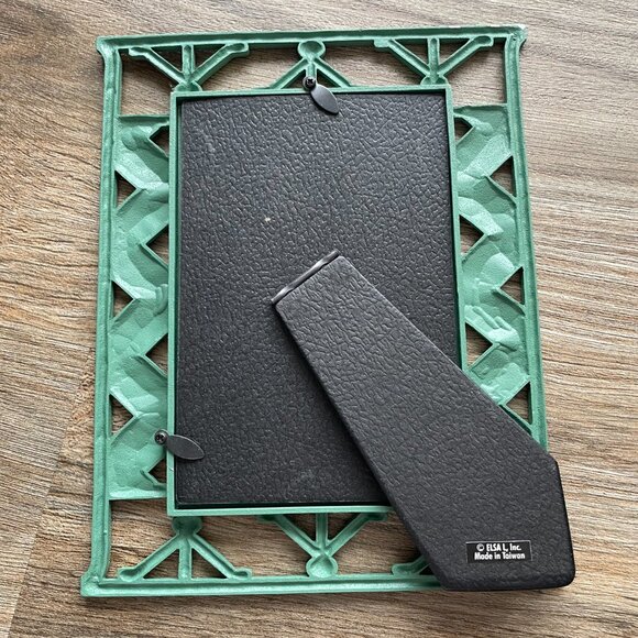 Green w/gold Leaf Metal Picture Frame  $9 - Picture 2 of 5